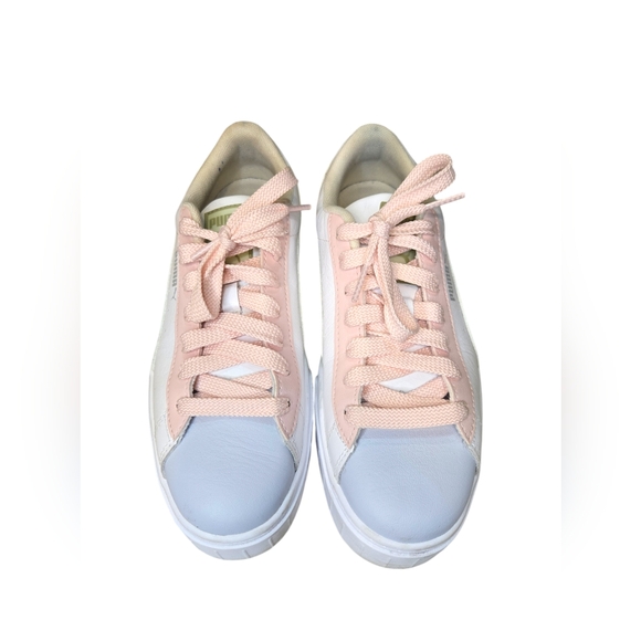 Puma Mayze Pop Colorblocked Leather Lace Up Platform Sneaker Size 8 In Pastels - Picture 6 of 16